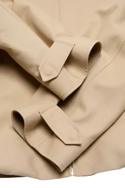 Acne Cotton Satin Jacket Jakke Beige