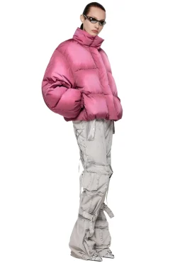 Acne Down Puffer Jacket Jakke Rosa