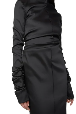 Acne Draped Dress Kjole Sort