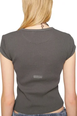 Acne Fitted T-Shirt T-shirt Mørkegrå