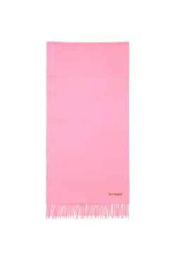 Acne Fringe Wool Scarf Skjerf Rosa