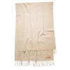 Acne Fringe Wool Scarf Skjerf Brun/Beige