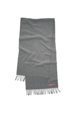 Acne Fringe Wool Scarf Skjerf Koksgrå