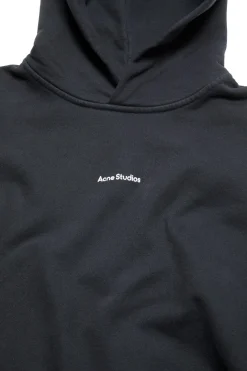 Acne Logo hooded sweatshirt Hettegenser Sort