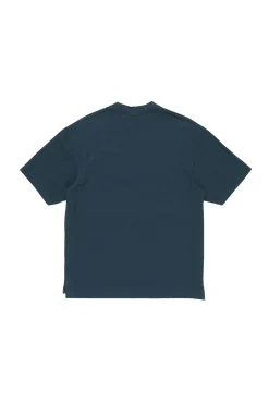 Acne Logo T-shirt - Relaxed Fit T-shirt Marine
