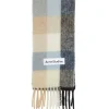 Acne Mohair Checked Scarf Skjerf Blå Og Beige