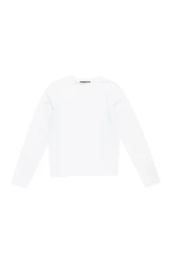 Acne Regular Fit Face Long Sleeve Genser Hvit