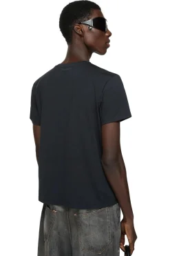 Acne Regular Fit Face T-Shirt T-shirt Sort