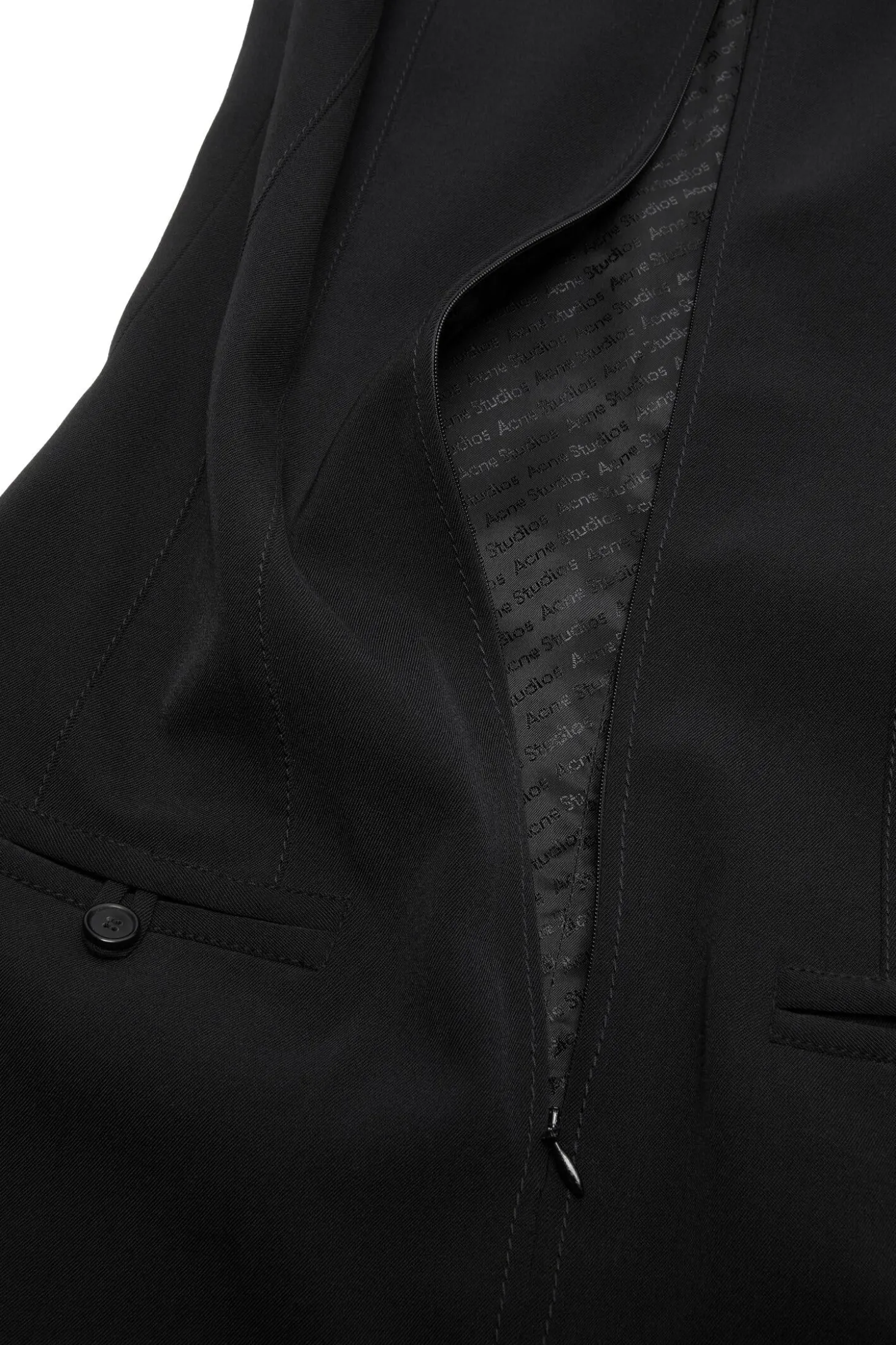 Acne Short Sleeve Dress Kjole Sort