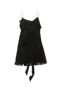 Acne Silk Dress Kjole Sort