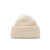 Acne Small face logo beanie Lue Lys Beige