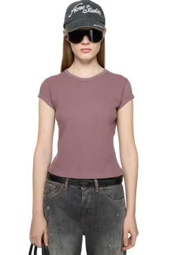 Acne T-Shirt Fitted Unisex Fit T-shirt Gammelrosa