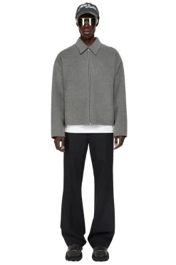 Acne Wool Zipper Jacket Jakke Grå