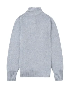 Amundsen Deck Half Zip Womens Genser Lys Blå Melert