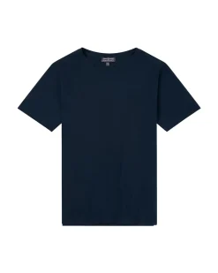 Amundsen Linen Tee Mens T-shirt Mørkeblå