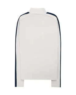 Amundsen 5Mila Half Zip Mens Genser Hvit Og Mørkeblå