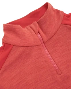 Amundsen 5Mila Half Zip Monochrome Womens Genser Rød