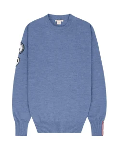 Amundsen Peak Crew Neck Womens Genser Gråblå