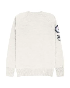 Amundsen Peak Crew Neck Womens Genser Off-White