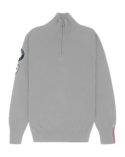 Amundsen Peak Half Zip Mens Genser Lysegrå