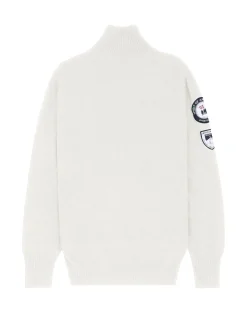 Amundsen Peak Half Zip Mens Genser Melkehvit