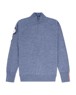 Amundsen Peak Half Zip Womens Genser Gråblå