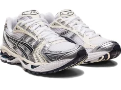 Asics GEL-KAYANO 14 White/Midnight Sko Mørkeblå