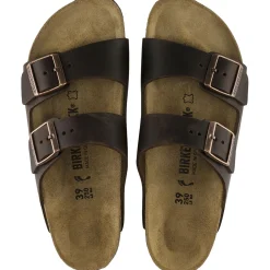 Birkenstock Arizona Oiled Leather Regular Habana Sko Mørkebrun