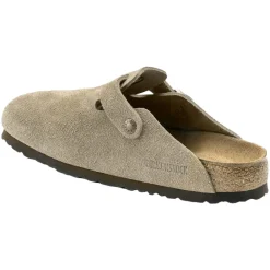 Birkenstock Boston SFB Suede Narrow Taupe Sko Taupe