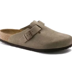 Birkenstock Boston Suede Narrow Taupe Sko Taupe