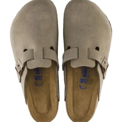 Birkenstock Boston Suede Narrow Taupe Sko Taupe