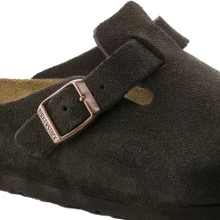 Birkenstock Boston Suede Narrow Mocca Sko Brun