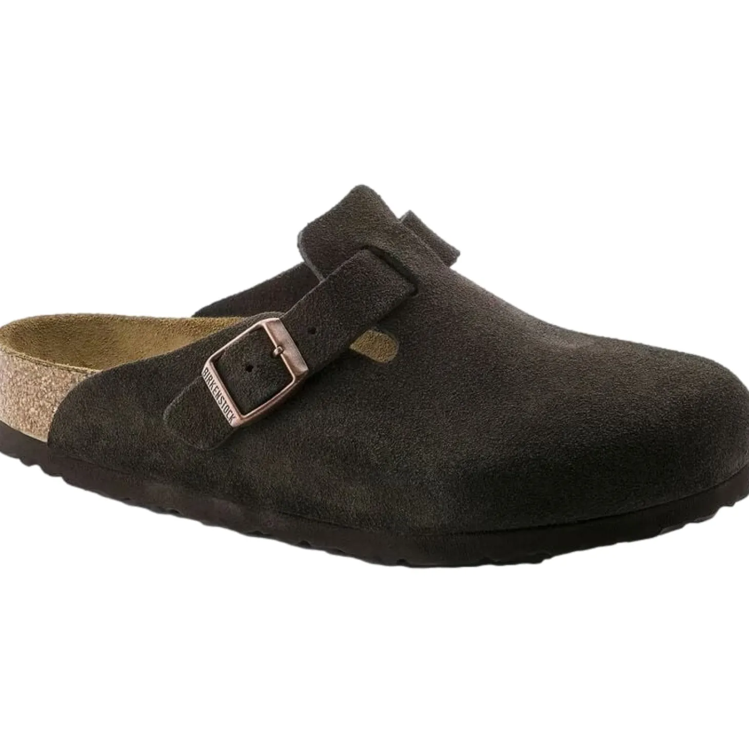 Birkenstock Boston Suede Regular Mocca Sko Brun