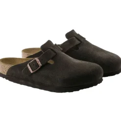 Birkenstock Boston Suede Regular Mocca Sko Brun