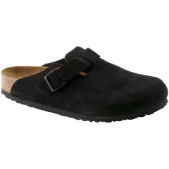 Birkenstock Boston Suede Narrow Black Sko Sort