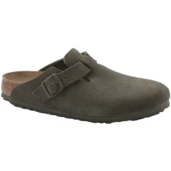 Birkenstock Boston Suede Regular Thyme Sko Grønn