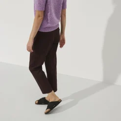 Birkenstock Kyoto Nubuck/Suede Leather Regular Sko Sort