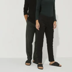 Birkenstock Kyoto Nubuck/Suede Leather Regular Sko Sort