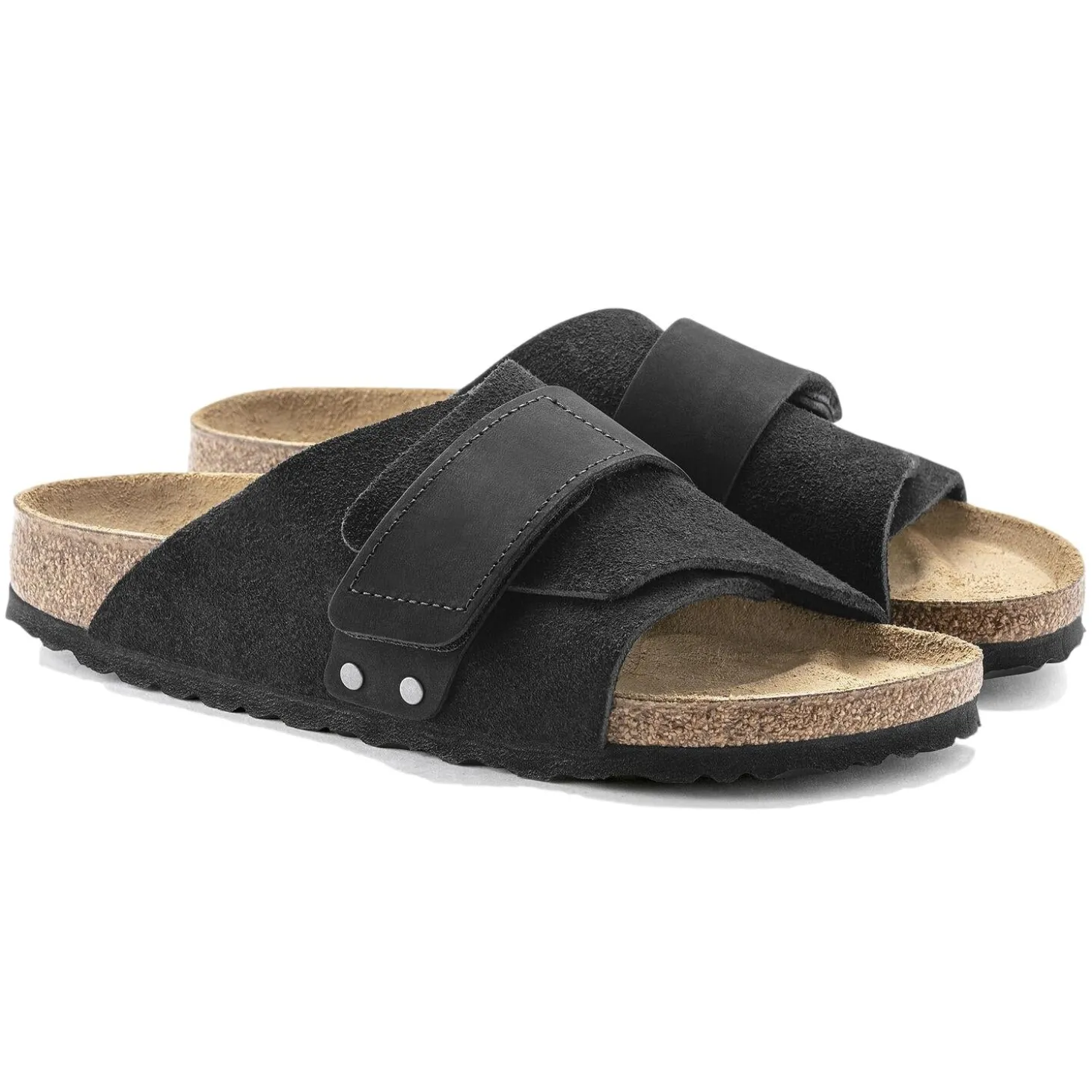 Birkenstock Kyoto Nubuck/Suede Leather Narrow Black Sko Sort