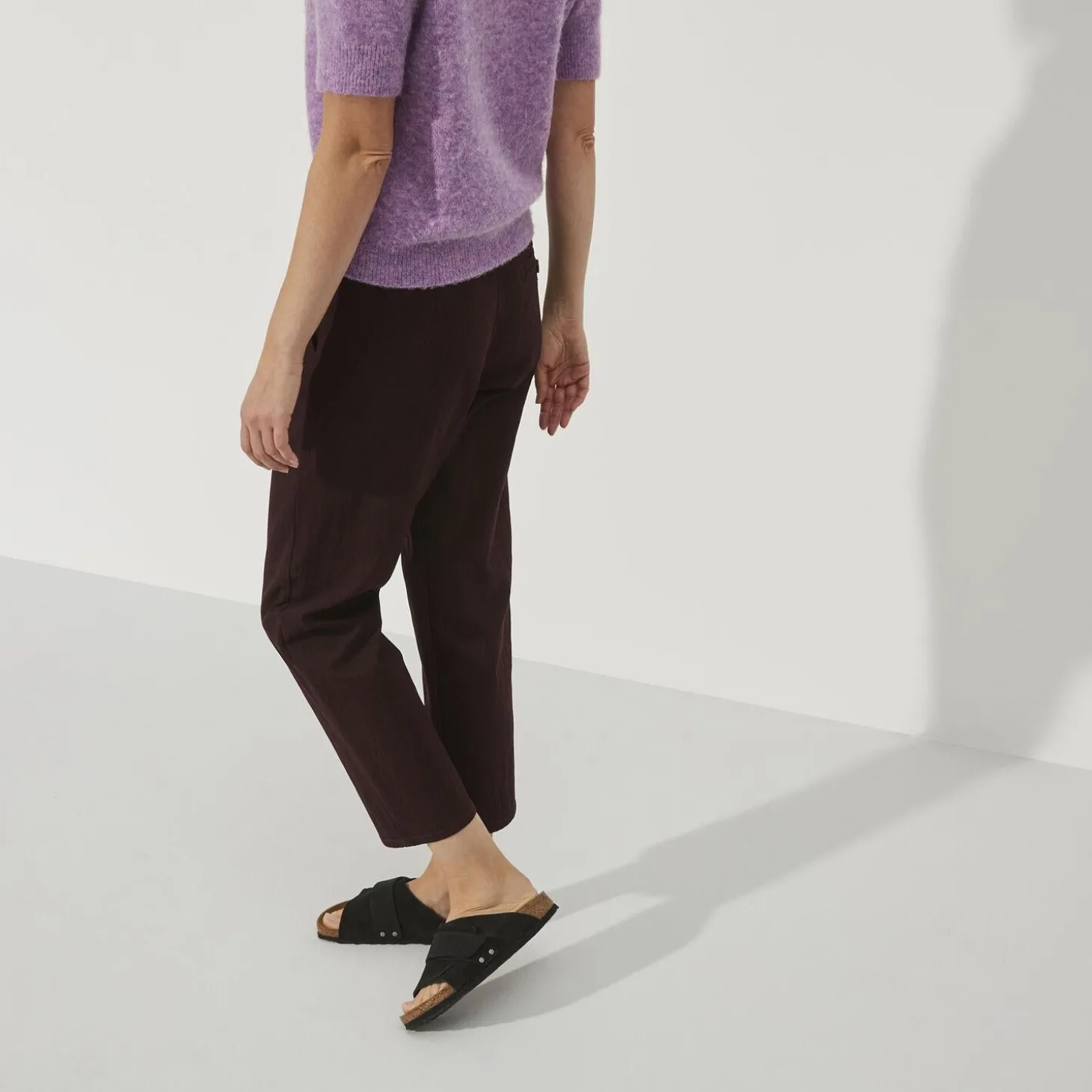 Birkenstock Kyoto Nubuck/Suede Leather Narrow Black Sko Sort