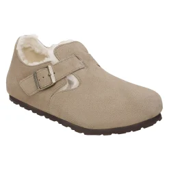 Birkenstock London Shearling Narrow Taupe Sko Taupe