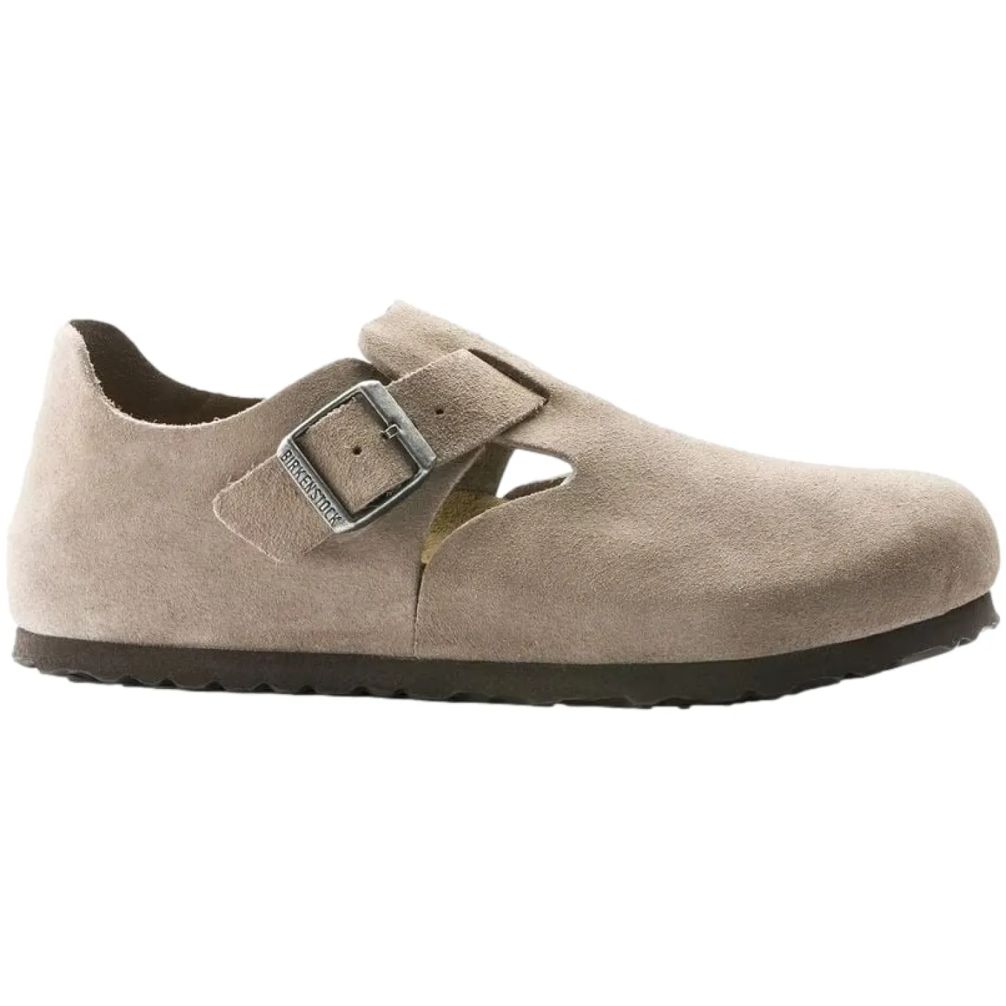 Birkenstock London Suede Narrow Taupe Sko Taupe