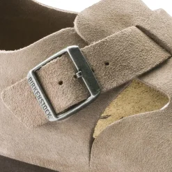 Birkenstock London Suede Regular Taupe Sko Beige