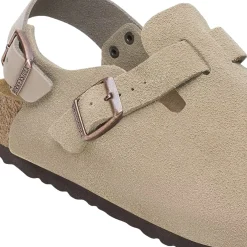 Birkenstock Tokio Suede Narrow Taupe Sko Taupe