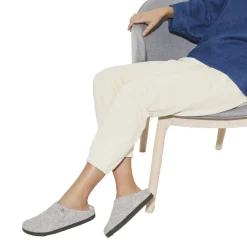 Birkenstock Zermatt Rivet Wool Felt Regular Sko Lysegrå