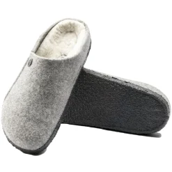 Birkenstock Zermatt Rivet Wool Felt Regular Sko Lysegrå