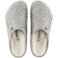 Birkenstock Zermatt Rivet Wool Felt Regular Sko Lysegrå