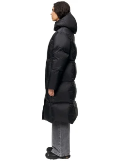 Blæst Aura Lightweight Down Coat Black Jakke Sort