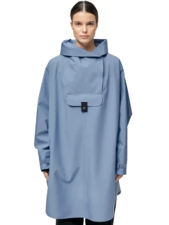 Blæst Bergen Poncho Blue Hour Jakke Lyseblå