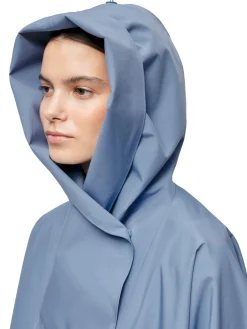 Blæst Bergen Poncho Blue Hour Jakke Lyseblå